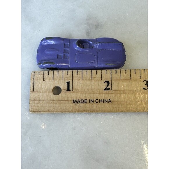 Vintage Tootsie Toy Jaguar Race Car Purple Diecast Made in USA - Picture 8 of 12